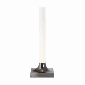 Kartell Goodnight Battery Table Lamp, Matt Titanium designer outdoor lamp