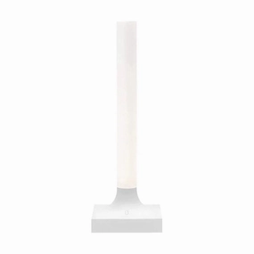 Kartell Goodnight Battery Table Lamp, Matt White designer outdoor lamp