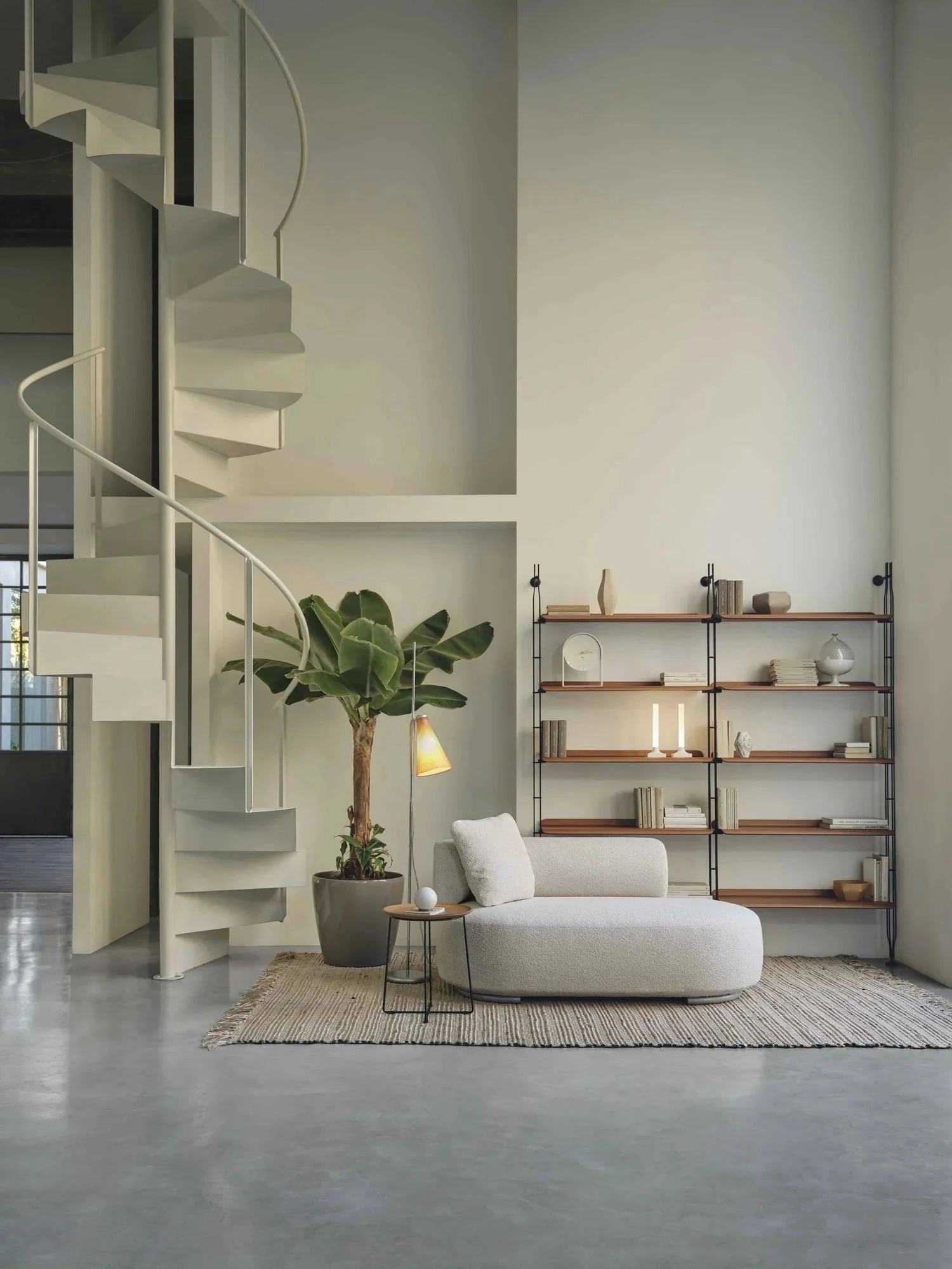 Kartell K Lux Floor Lamp, Grey Stand/Smoke