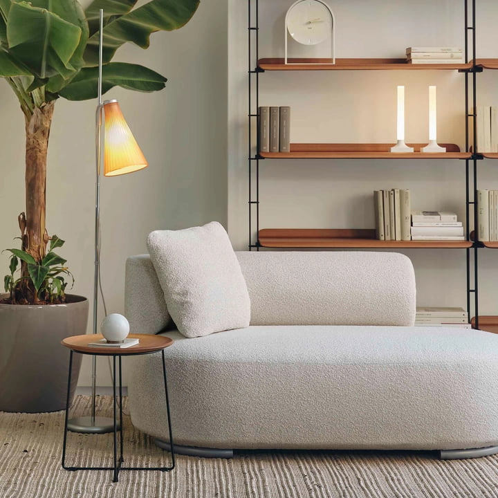 Kartell K Lux Floor Lamp, Grey Stand/Smoke