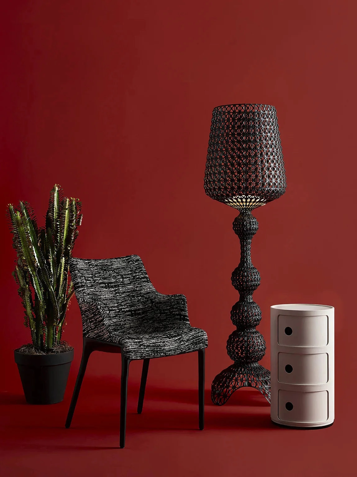 Kartell Kabuki Indoor Floor Lamp, Black