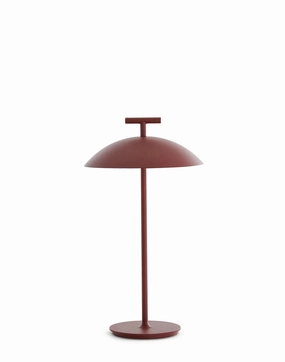 Kartell Mini Geen A Portable Table Lamp, Brick Red designer outdoor lamp