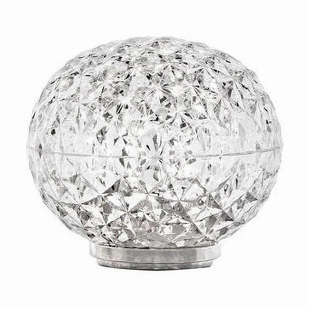 Kartell Mini Planet Table Lamp Battery Version, Transparent designer outdoor lamp
