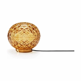 Kartell Mini Planet Table Lamp Plug Version, Yellow designer outdoor lamp