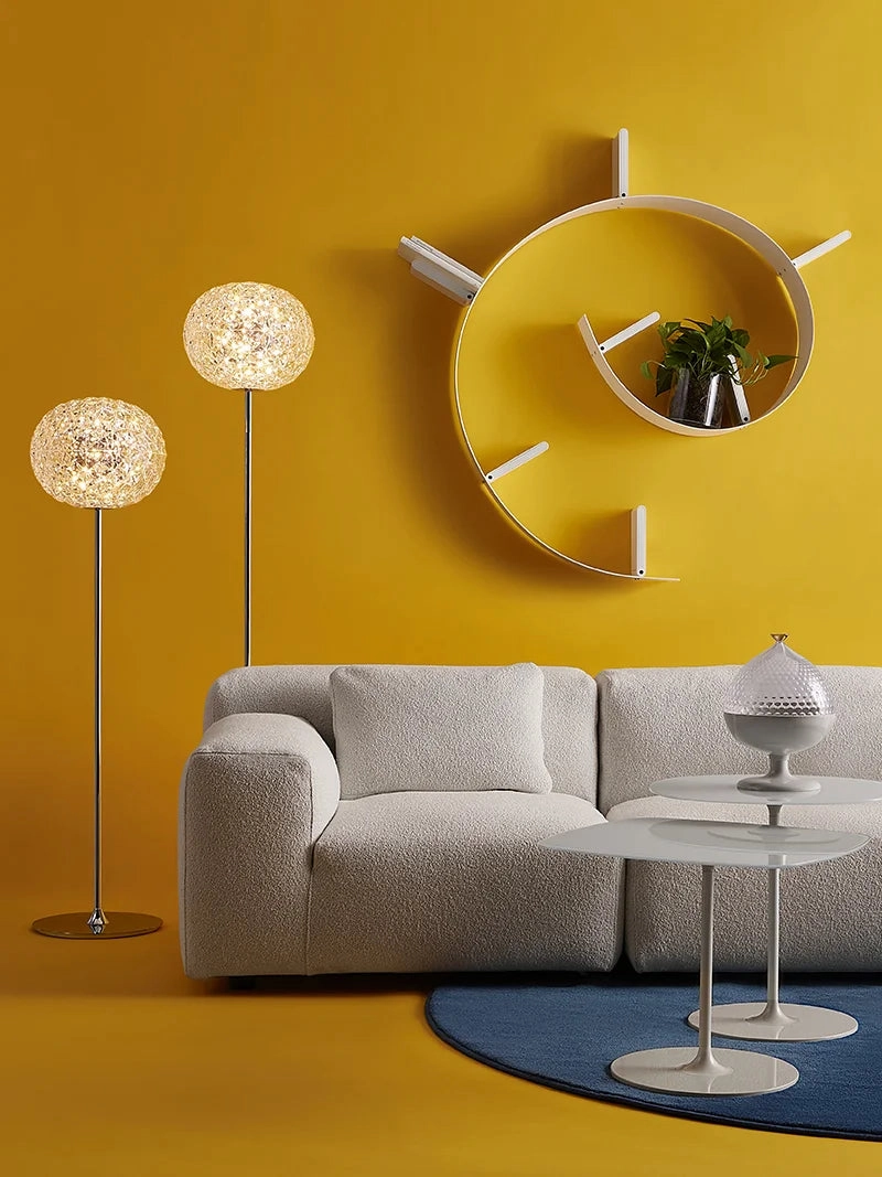 Kartell Planet Floor Lamp 130 Cm, Crystal