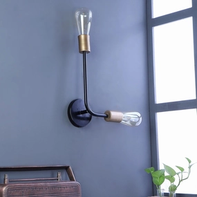 Kelda Black Metal Wall Light by SS Lightings vintage desk lamp