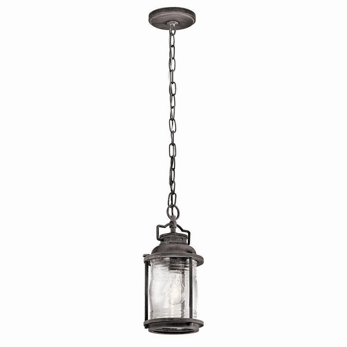 Kichler Ashland Bay 1 Light Zinc Outdoor Pendant outdoor wall lamp