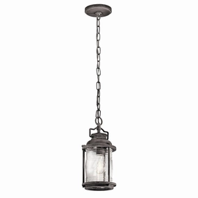 Kichler Ashland Bay 1 Light Zinc Outdoor Pendant outdoor wall lamp