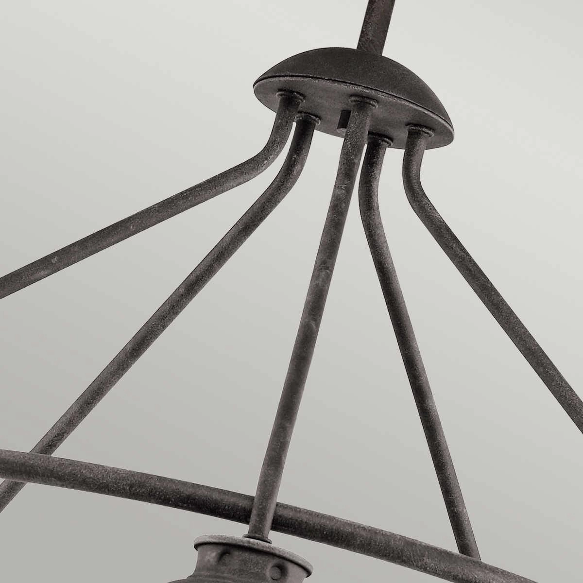 Kichler Ashland Bay 5 Light Zinc Outdoor Pendant
