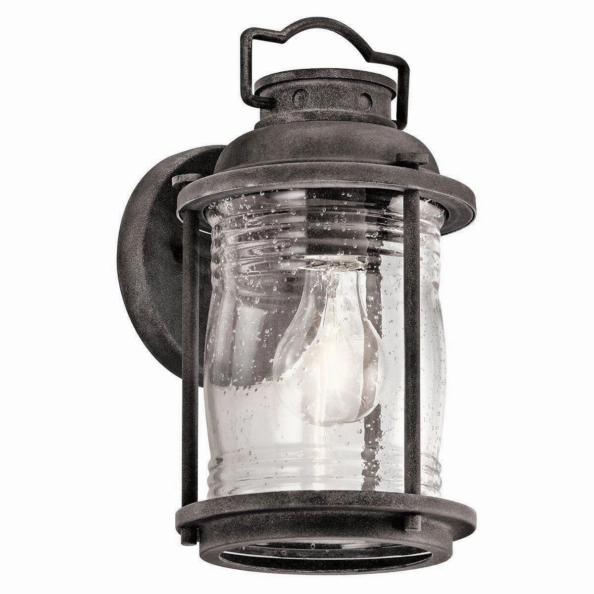 Kichler Ashland Bay Small Outdoor Wall Light - Weathered Zinc outdoor wall lamp
