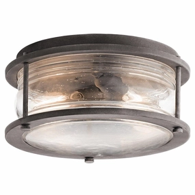 Kichler Ashland Zinc Outdoor Ceiling Flush Light outdoor wall lamp