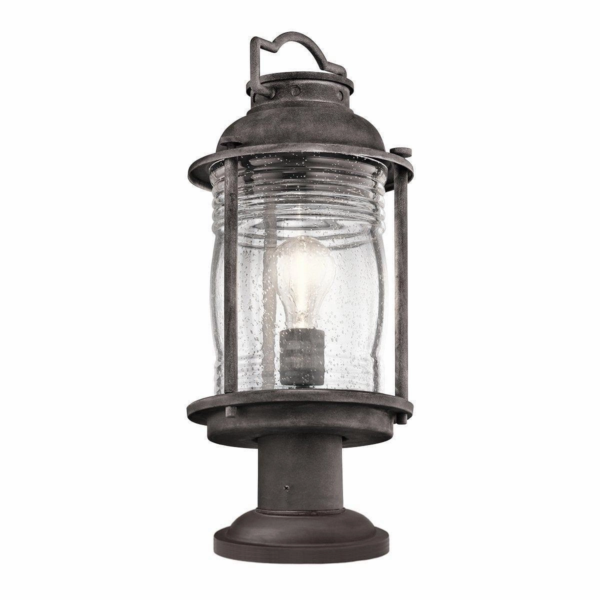 Kichler Ashland Zinc Outdoor Pedestal Light outdoor wall lamp