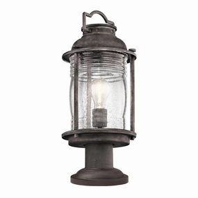Kichler Ashland Zinc Outdoor Pedestal Light outdoor wall lamp
