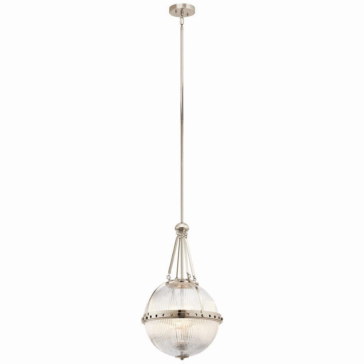 Kichler Aster 3 Light Polished Nickel Ceiling Pendant minimalist ceiling light
