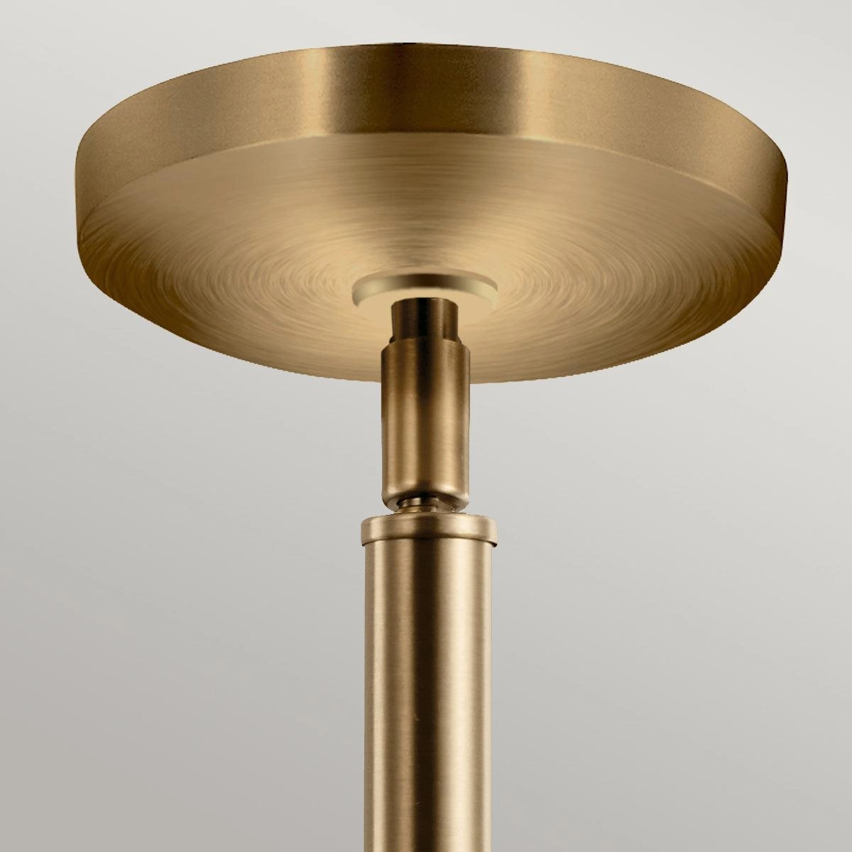 Kichler Avian 1 Light Brass Pendant - Clear Glass Shade