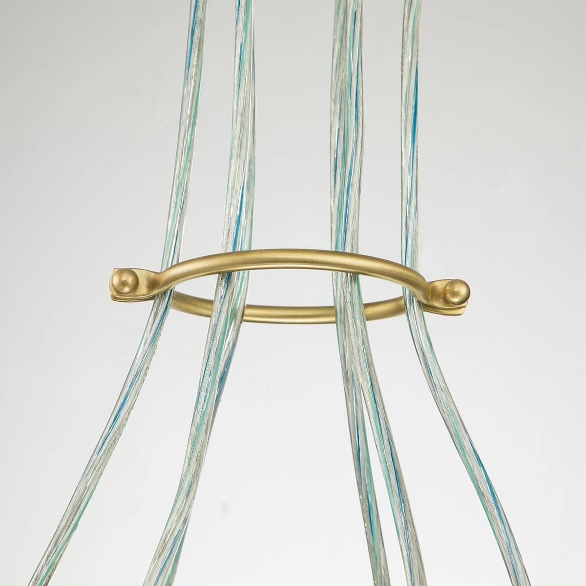 Kichler Brindley 6 Light Brass Pendant - Clear Glass Shades