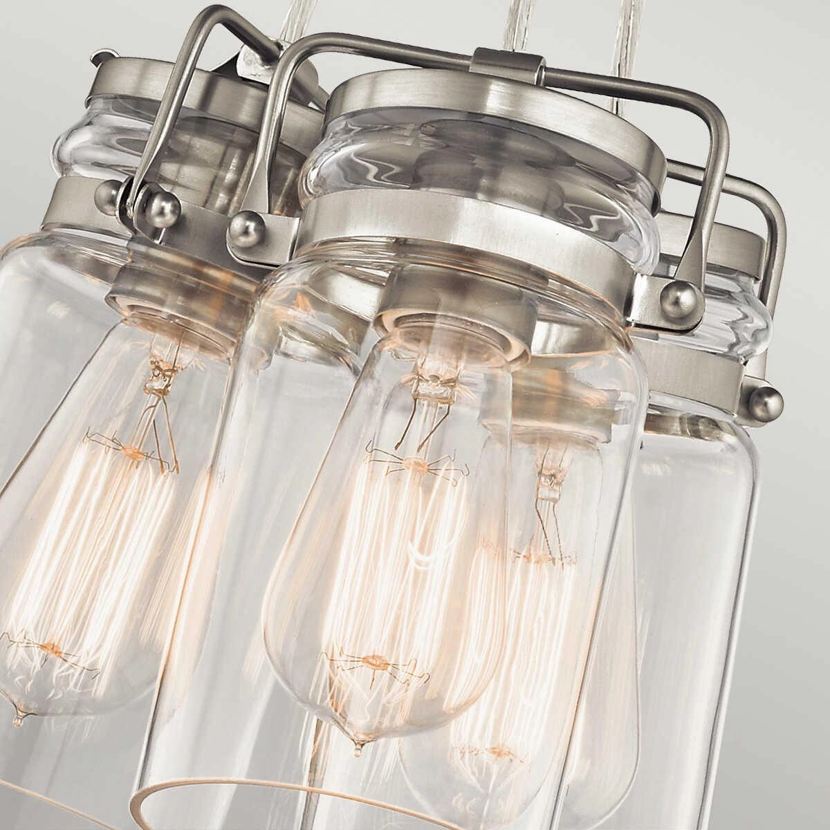 Kichler Brinley 3 Light Brushed Nickel Ceiling Pendant