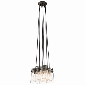 Kichler Brinley 6 Light Bronze Ceiling Pendant Light minimalist ceiling light