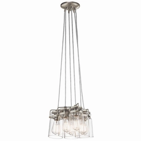 Kichler Brinley 6 Light Brushed Nickel Ceiling Pendant minimalist ceiling light