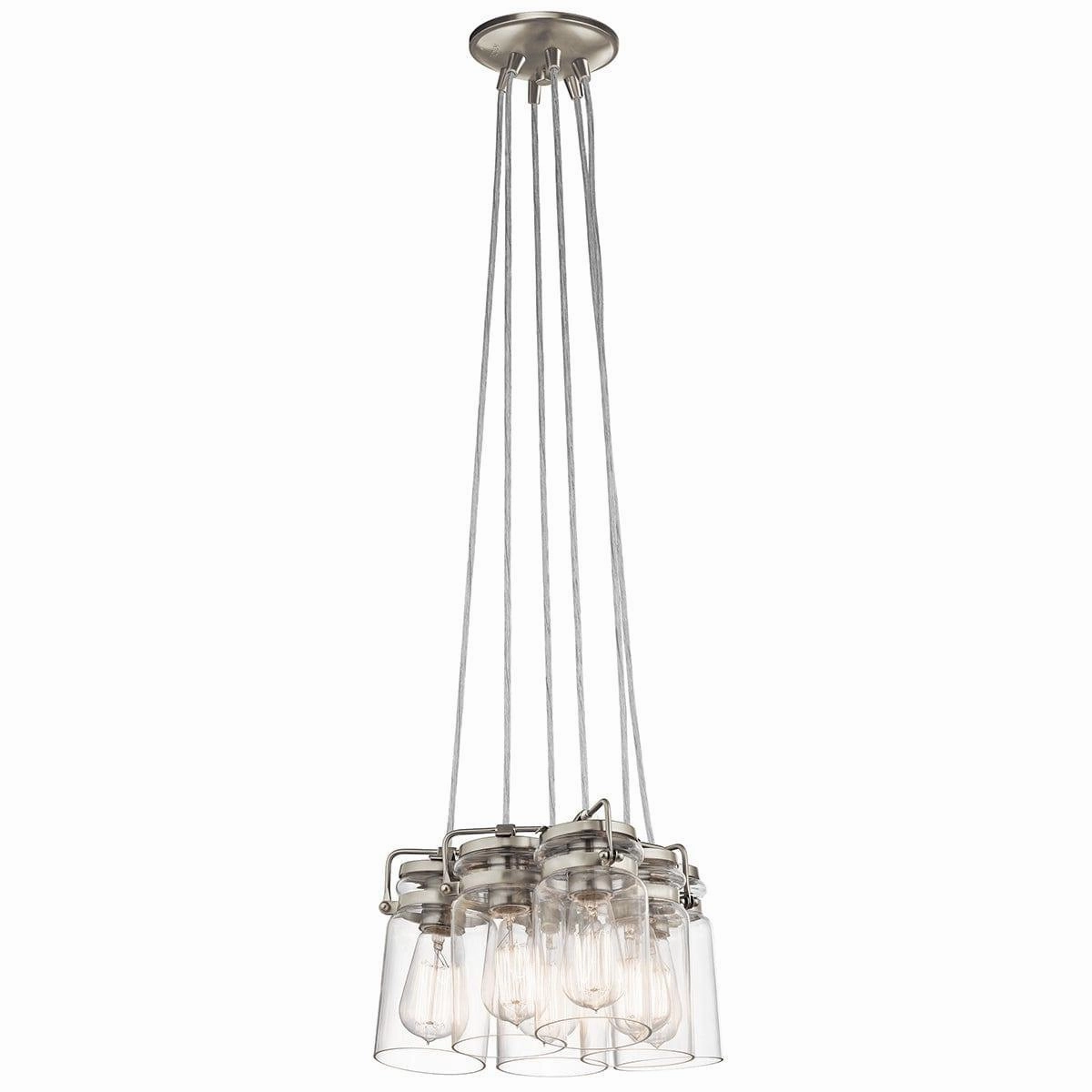 Kichler Brinley 6 Light Brushed Nickel Ceiling Pendant minimalist ceiling light
