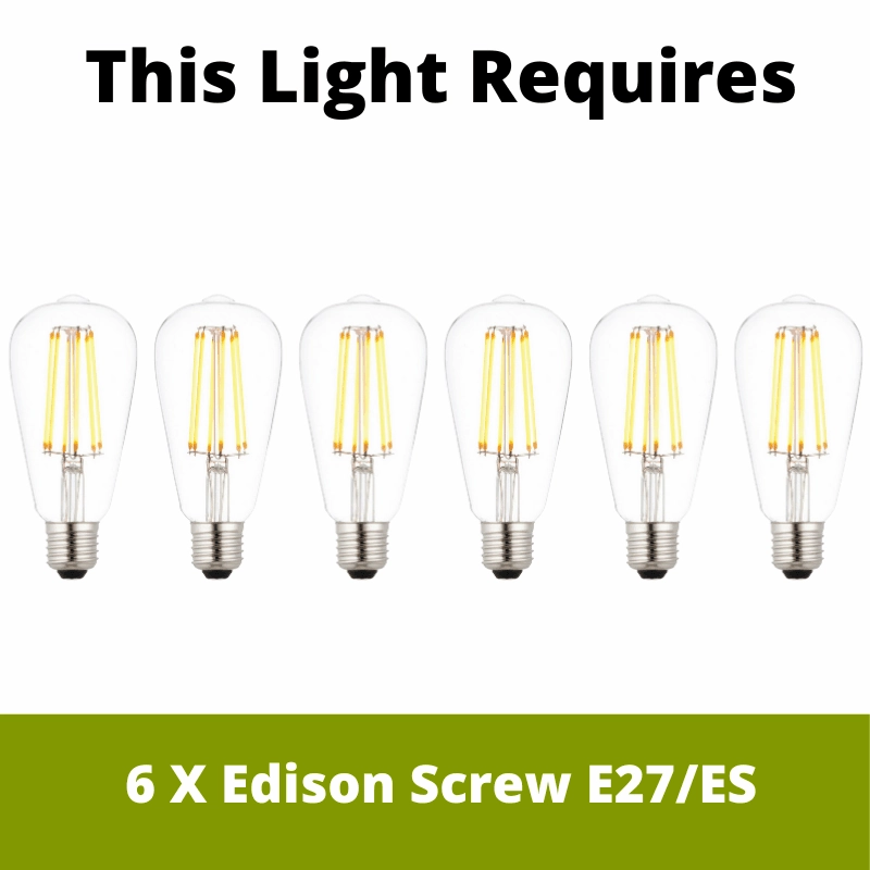 Kichler Brinley 6 Light Brushed Nickel Ceiling Pendant