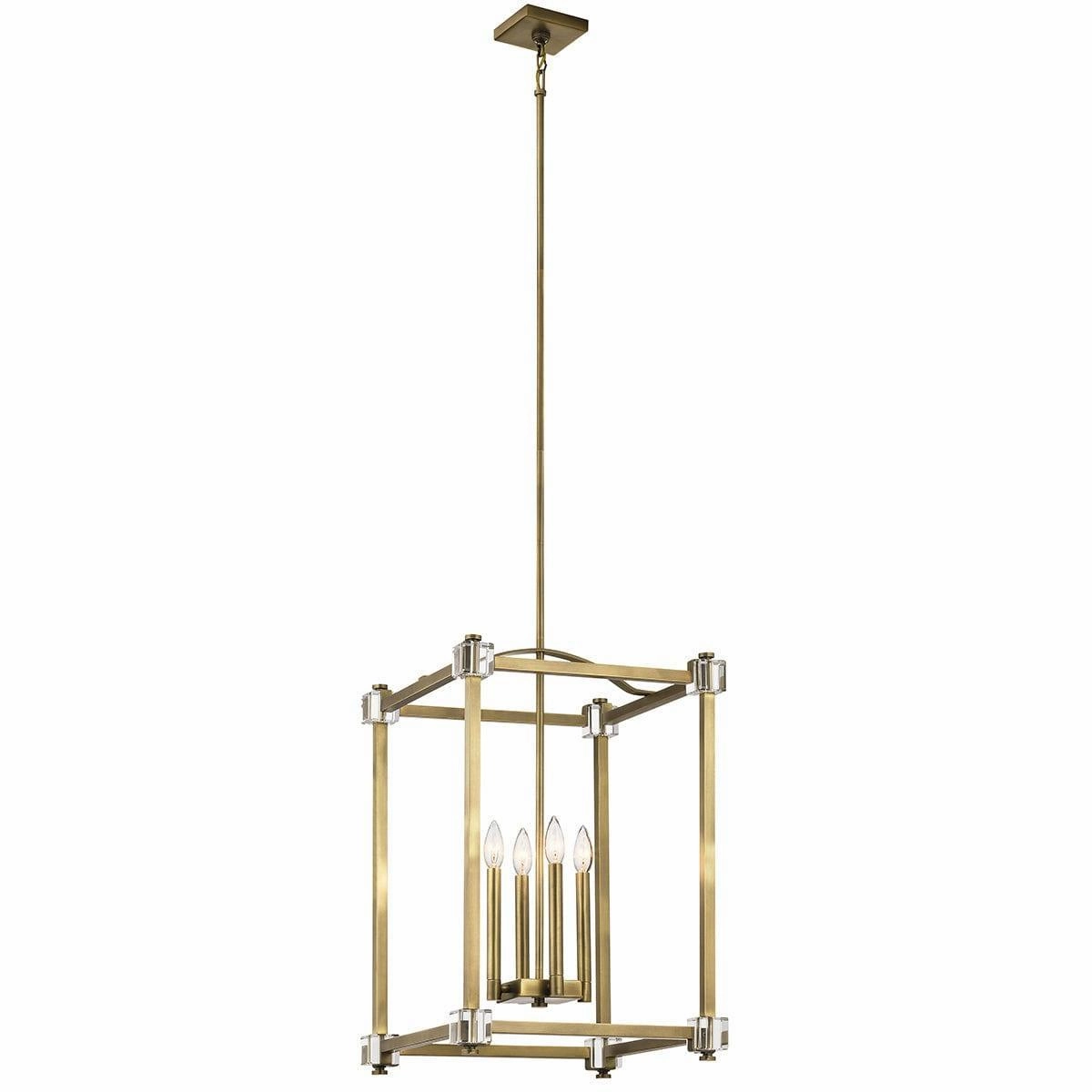 Kichler Cayden 4 Light Large Brass Pendant Ceiling Light minimalist ceiling light
