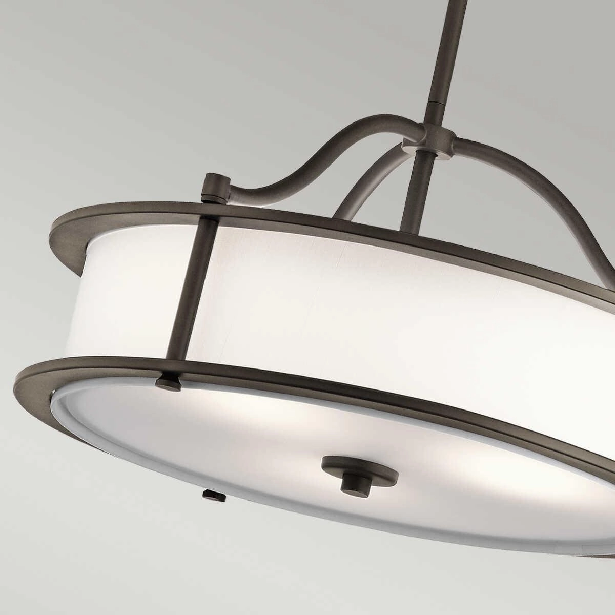 Kichler Emory 3 Light Bronze Semi Flush Pendant Ceiling Light