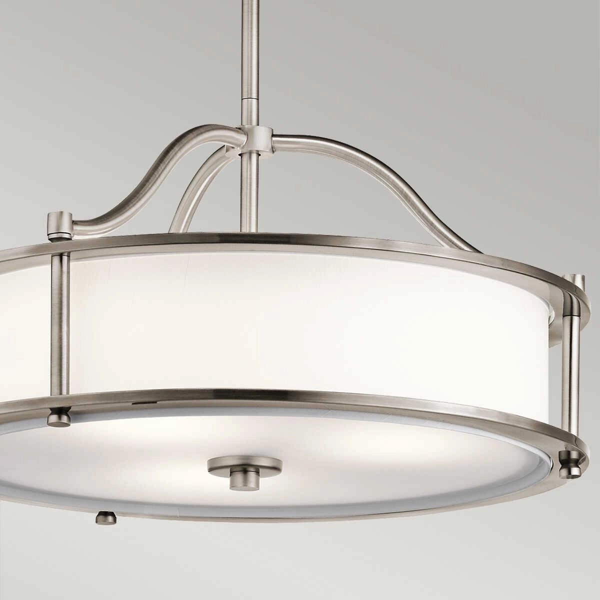 Kichler Emory 3 Light Pewter Semi Flush Pendant Light