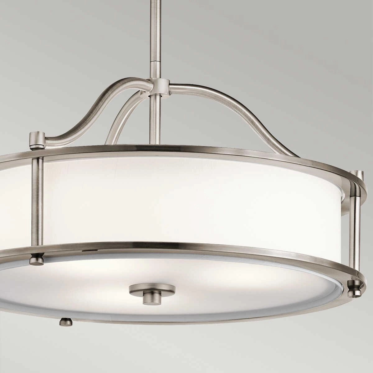 Kichler Emory 3 Light Pewter Semi Flush Pendant Light