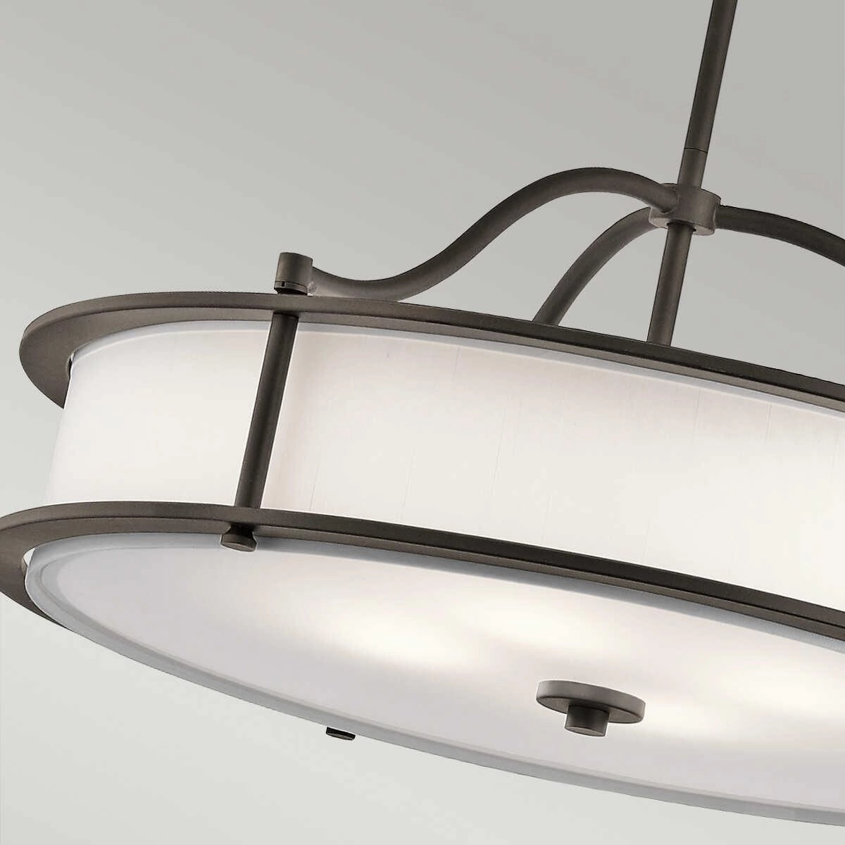Kichler Emory 4 Light Bronze Semi Flush Chandelier