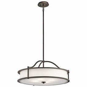 Kichler Emory 4 Light Bronze Semi Flush Chandelier modern ceiling lamp