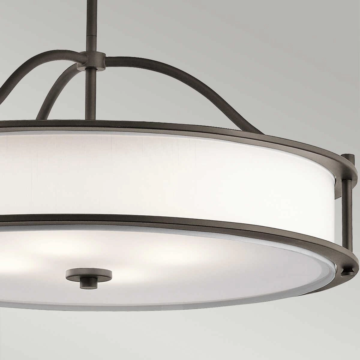 Kichler Emory 4 Light Bronze Semi Flush Chandelier