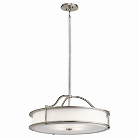 Kichler Emory 4 Light Pewter Semi Flush Chandelier Light minimalist ceiling light