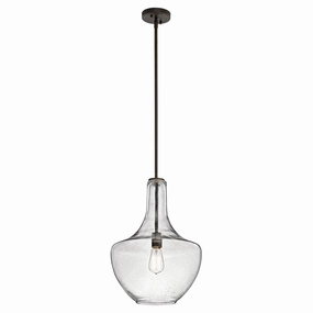 Kichler Everly 1 Light Medium Bronze Ceiling Pendant Light minimalist ceiling light