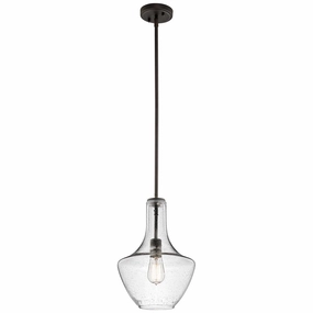 Kichler Everly 1 Light Small Bronze Pendant Ceiling Light minimalist ceiling light