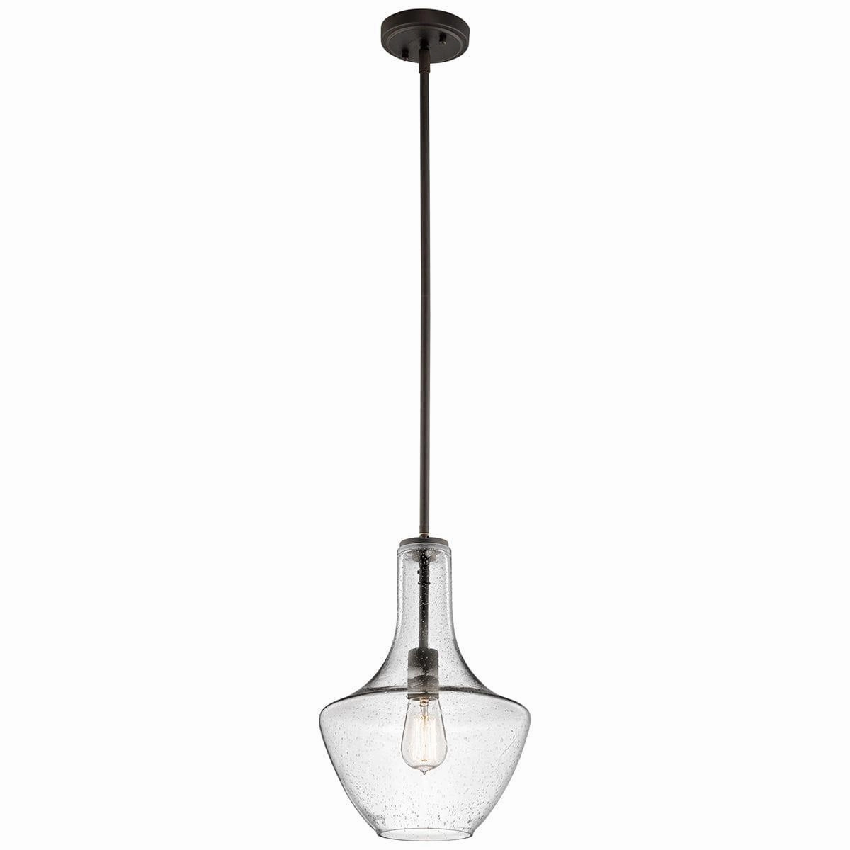 Kichler Everly 1 Light Small Bronze Pendant Ceiling Light minimalist ceiling light