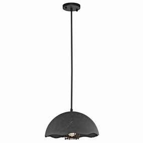 Kichler Fracture 1 Light Zinc Ceiling Pendant minimalist ceiling light