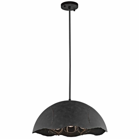 Kichler Fracture 3 Light Zinc Ceiling Pendant minimalist ceiling light
