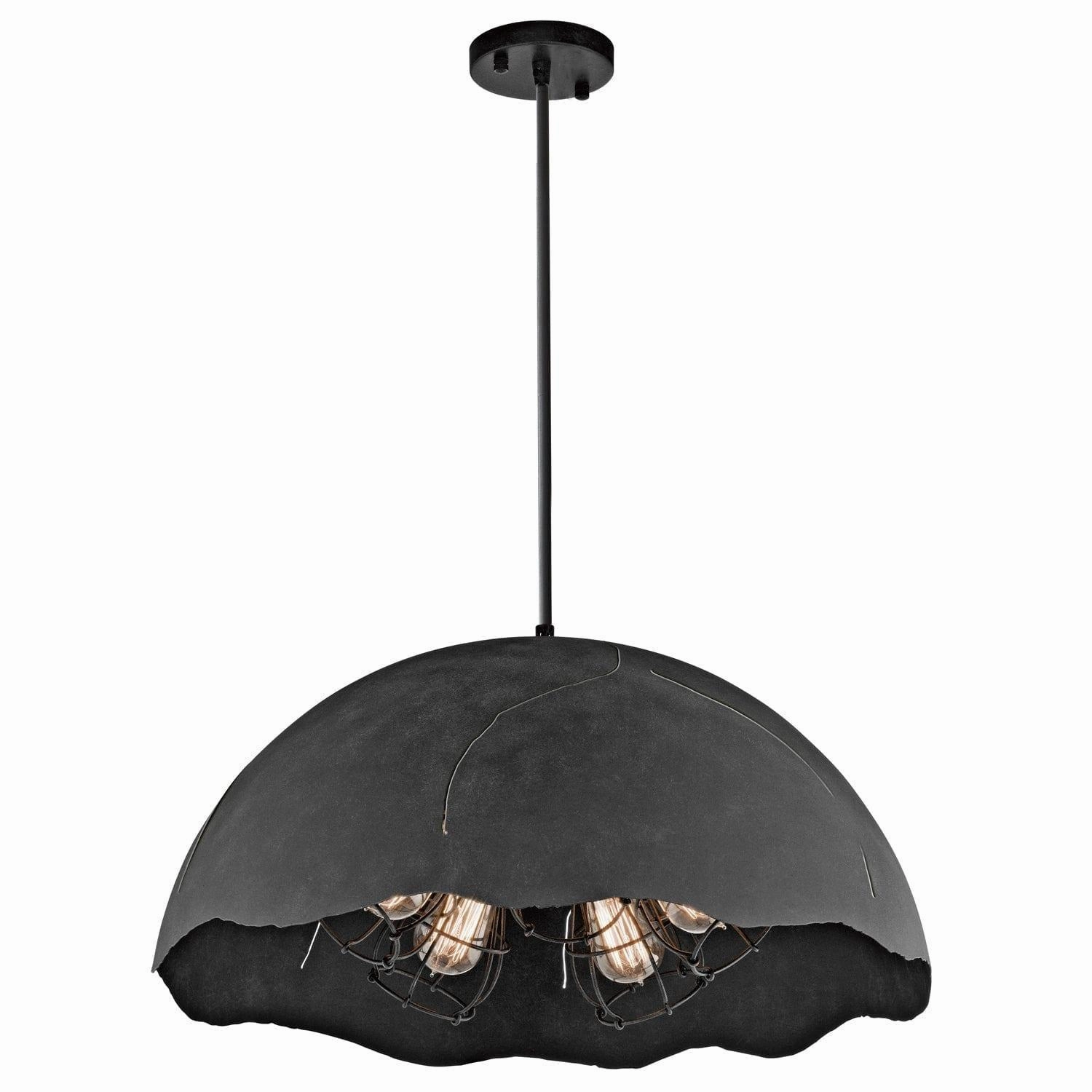 Kichler Fracture 5 Light Zinc Ceiling Pendant minimalist ceiling light