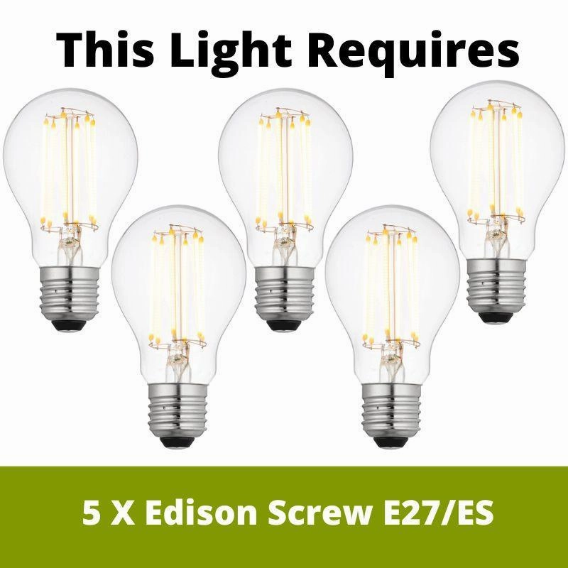Kichler Fracture 5 Light Zinc Ceiling Pendant