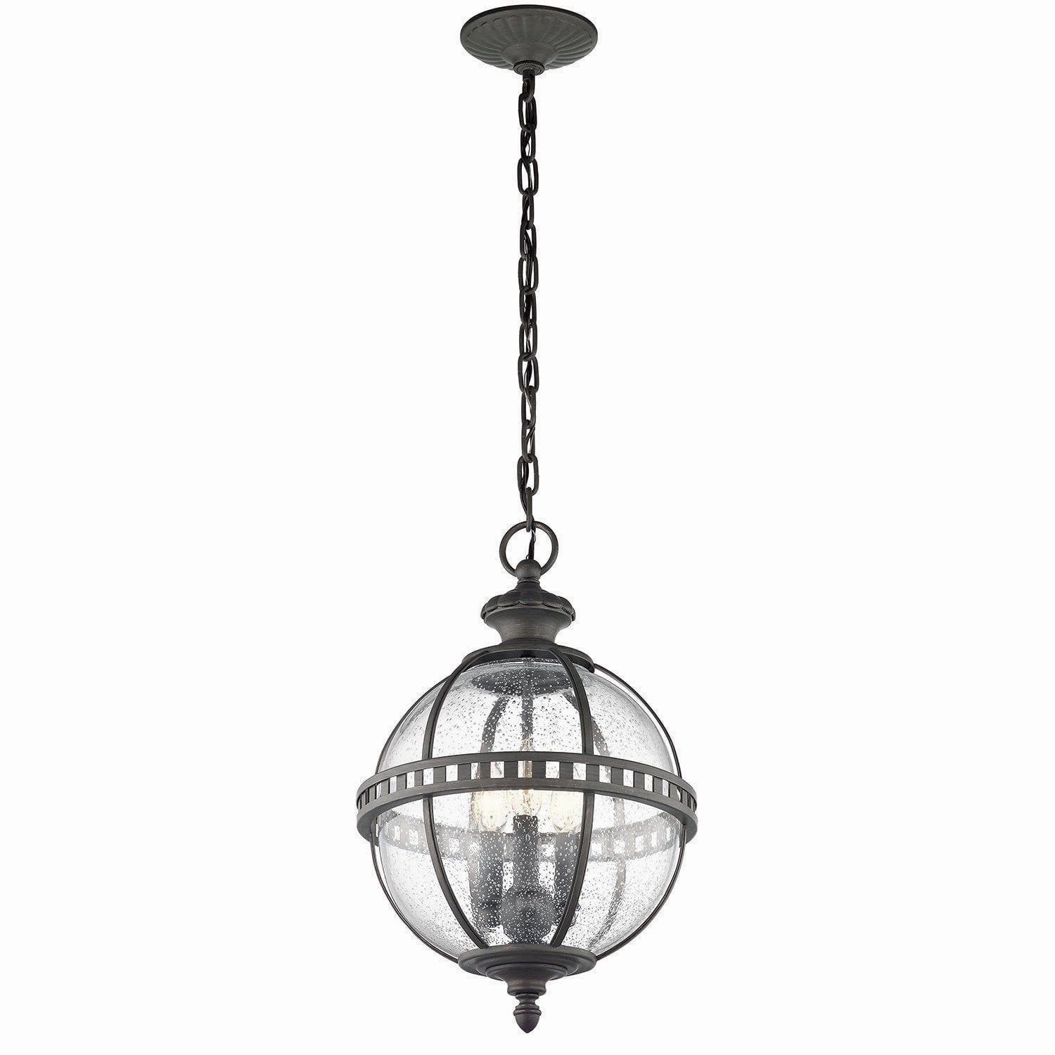 Kichler Halleron Grey Outdoor 3 Light Pendant outdoor wall lamp