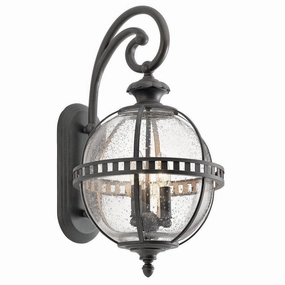 Kichler Halleron Outdoor 3 Light Wall Light outdoor wall lamp