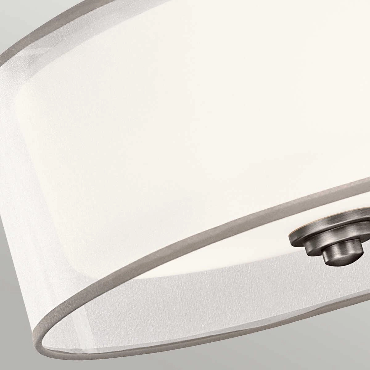 Kichler Lacey 3 Light Semi-Flush Antique Pewter Ceiling Light