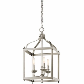 Kichler Larkin Medium 3 Light Nickel Ceiling Lantern simple ceiling design light