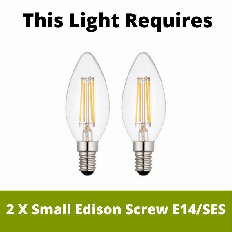 Kichler Larkin Small Nickel Ceiling Lantern - 2 Light