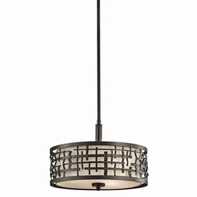 Kichler Loom 3 Light Bronze Pendant Ceiling Light minimalist ceiling light