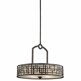 Kichler Loom 4 Light Bronze Pendant Ceiling Light minimalist ceiling light