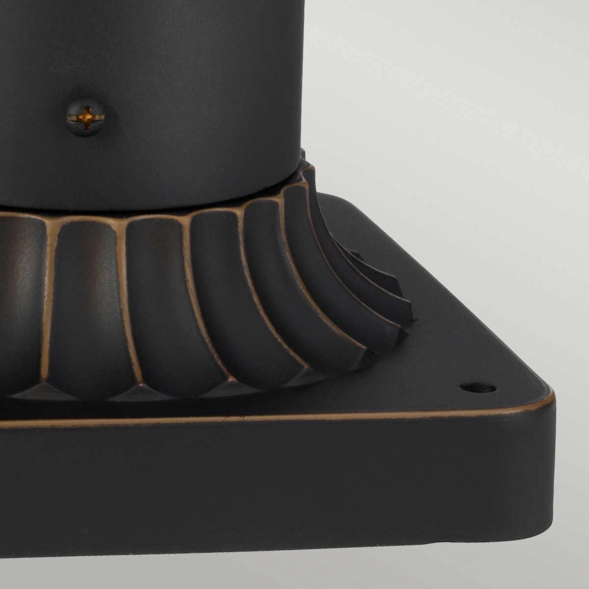 Kichler Luverne Rubbed Bronze Outdoor Pedestal Lantern