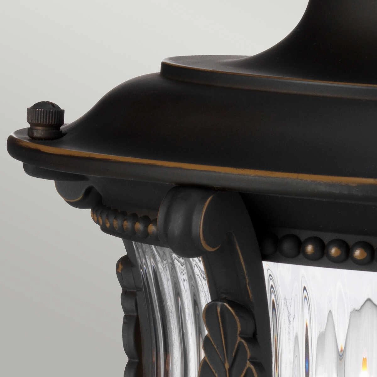 Kichler Luverne Rubbed Bronze Outdoor Pedestal Lantern
