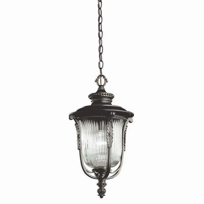 Kichler Luverne Rubbed Bronze Outdoor Pendant Light outdoor wall lamp